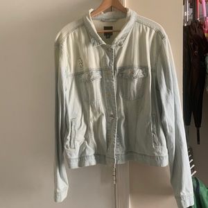 Light wash denim jacket